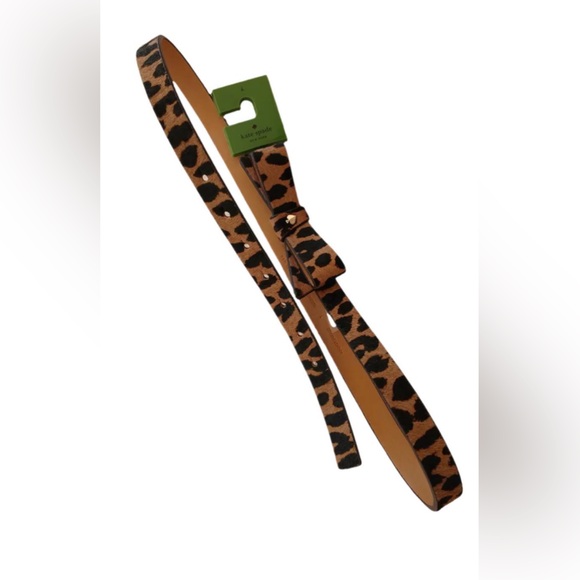 Kate Spade Animal Print Belt bow